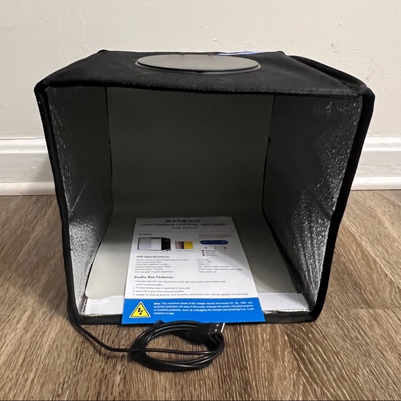 PULUZ 25cm Folding Portable Ring Light Photo Lighting Studio Shooting Tent Box - Picture 7 of 10